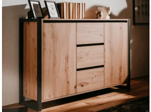 Komoda se zásuvkami Denver, dub artisan/antracit