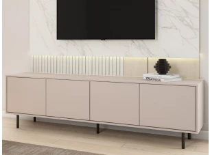 Široká TV skříňka Flax, 200 cm, béžový kašmír