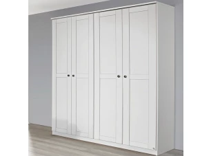 Šatní skříň Rosenheim, 181 cm, bílá