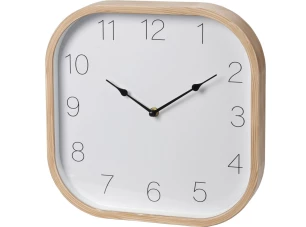 Nástěnné hodiny 30x30 cm, dřevěný vzhled