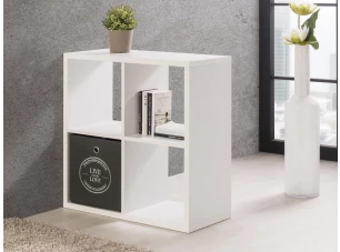 Regál Max, 2x2 přihrádky, bílý