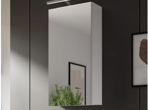 Koupelnová zrcadlová skříňka Vira, 38 cm, bílá