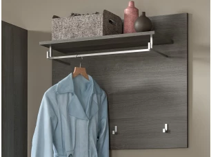 Šatní panel s policí Salsa, 80 cm, šedý dub