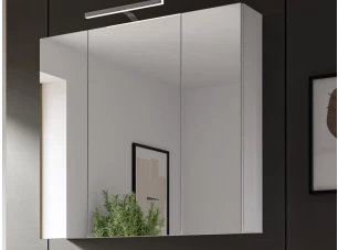 Koupelnová zrcadlová skříňka Vira, 82 cm, bílá