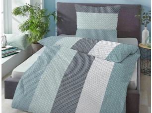 Povlečení seersucker Amira 140x200 cm, tyrkysové