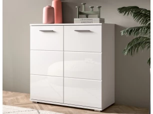 Skříňka Prego, 80 cm, bílá lesk