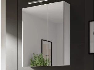 Koupelnová zrcadlová skříňka Vira, 60 cm, bílá