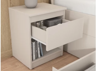 Skříňka/noční stolek Carlos 40 cm, béžová kašmír