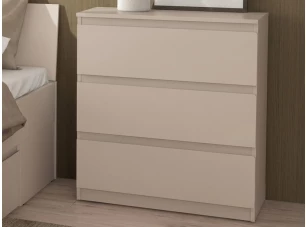Zásuvková komoda Carlos 75 cm, béžová kašmír