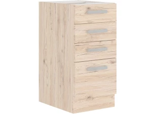 Dolní zásuvková kuchyňská skříňka Bordeaux, 40 cm, dub bordeaux