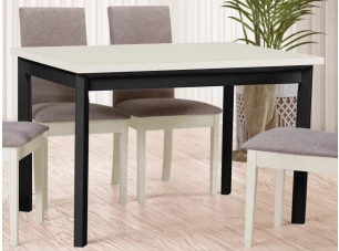 Obdélný jídelní stůl Maxim 120x80 cm, béžový kašmír/černý