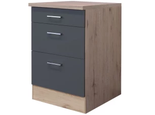 Dolní kuchyňská skříňka Tiago, dub san remo/šedá, šířka 60 cm