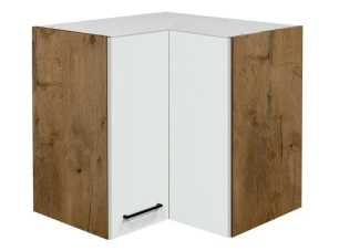 Horní rohová kuchyňská skříňka Avila, dub lancelot/krémová, 60 cm