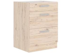 Dolní zásuvková kuchyňská skříňka Bordeaux, 60 cm, dub bordeaux