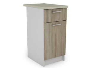 Dolní kuchyňská skříňka Irma SSD40.82, bílá/dub sonoma