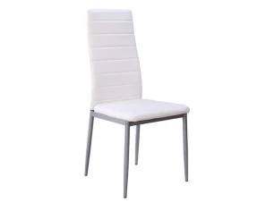 Jídelní židle Zita, bílá ekokůže