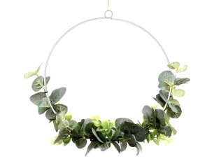Umělý věnec Eukalyptus 26 cm, zelený