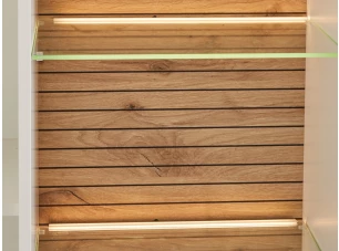 Set 2 ks lišta s LED světelným páskem (40 cm) barva světla teplá bílá