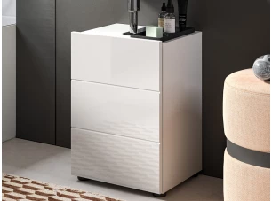 Koupelnová skříňka pod umyvadlo Vira, 38 cm, bílá lesk