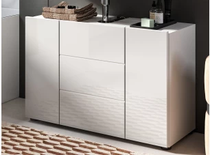 Koupelnová skříňka pod umyvadlo Vira, 82 cm, bílá lesk