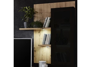 Závěsný panel s policemi Selma, dub artisan