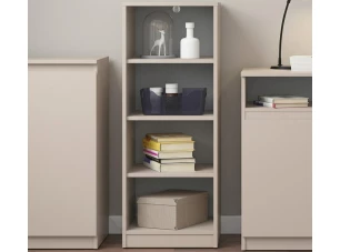 Polovysoký regál Carlos, béžový kašmír, šířka 40 cm