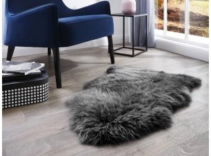 Imitace ovčí kůže 50x70 cm, šedá