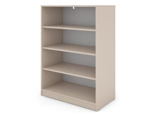 Polovysoký regál Carlos, béžový kašmír, šířka 75 cm