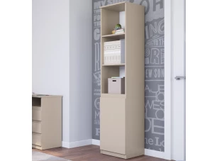 Regál s dvířky Carlos, béžový kašmír, šířka 40 cm