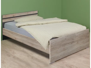 Postel Cariba 140x200 cm, dub san remo/grafit