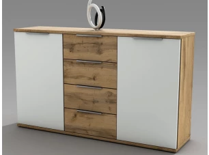 Komoda Capri, dub wotan/bílá