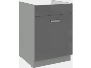 Kuchyňská dřezová skříňka Grey 60ZL, 60 cm