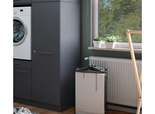 Víceúčelová skříň s policemi Mr. Sauber, antracitová