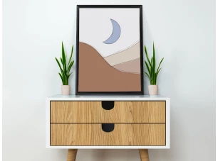 Rámovaný obraz Krajina I, 40x50 cm