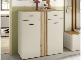 Skříňka s policemi/botník Lima, béžová kašmír/dub evoke