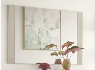 Zrcadlo na stěnu Lima 100x70 cm, béžová kašmír