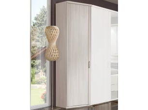 Zkosená skříň Luxor 47 cm, polární modřín, levá