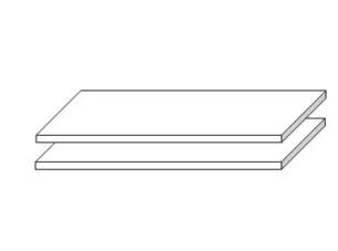 Set polic do skříně (2 ks) Locarno, 90 cm