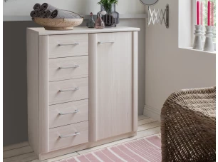 Skříňka se zásuvkami Luxor 93 cm, polární modřín