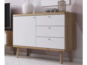 Komoda Primo, dub riviera/bílá