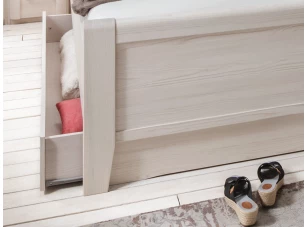 Sada 2 ks úložná zásuvka pod postel Luxor, polární modřín