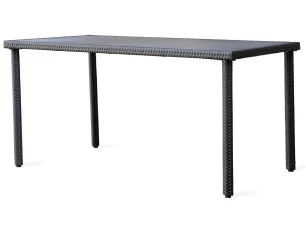 Obdélný zahradní stůl Alford 150x90 cm, černý