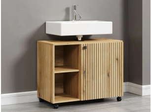 Koupelnová skříňka pod umyvadlo Pure Bliss 80 cm, dub evoke