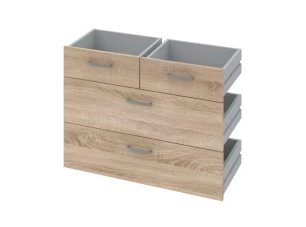 Sada zásuvek (4 ks) Mega 02, dub sonoma