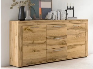 Komoda se zásuvkami Jana, 125 cm, dub wotan