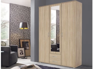 Šatní skříň 3-dveřová Twin, dub sonoma