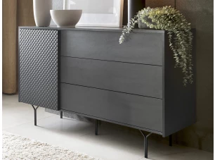 Úložná komoda Raven, černá