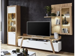 Obývací stěna Selma, dub artisan/bílá