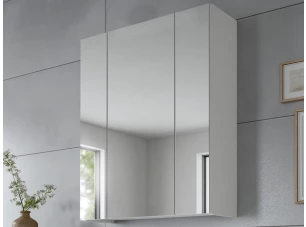 Koupelnová zrcadlová skříňka Ice, bílá