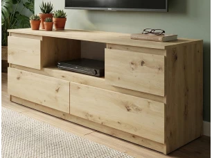 TV skříňka Carlos, dub artisan, šířka 140 cm